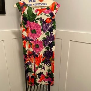Floral J crew dress- worn once